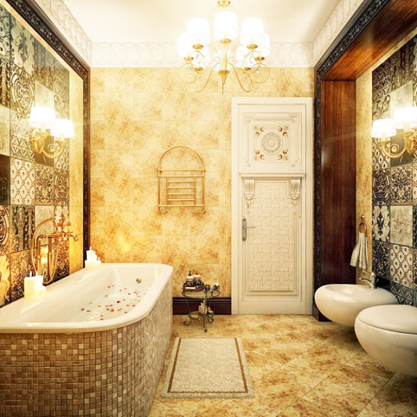 Desain Interior Kamar Mandi Unik dan Mewah